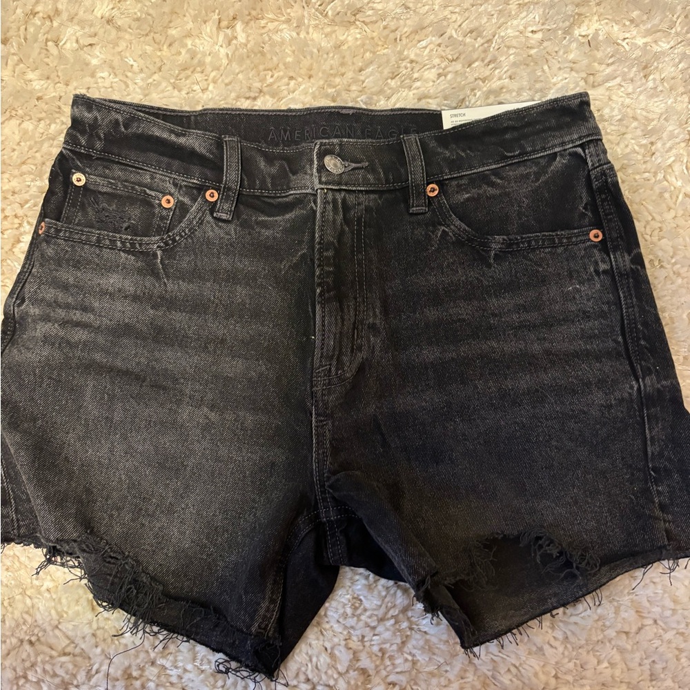 American Eagle Black Denim Shorts
